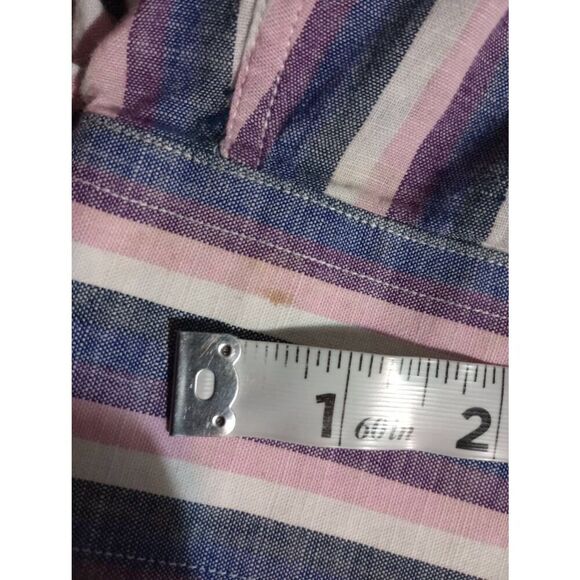 TailorByrd Shirt Men's Large Blue Pink Button Front - Picture 8 of 9